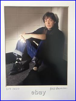 Limited Edition Photo Paul McCartney Signed By Bill Bernstein #217 Of 400 COA