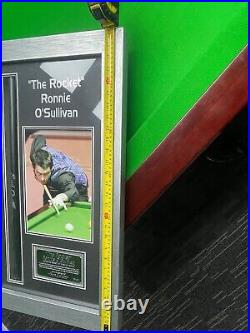 Limited Edition Ronnie O'Sullivan Signed and Framed Snooker Cue No. 19 / 147 COA