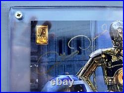 Limited edition Anthony Daniels C3PO autographed picture with gold COA /500