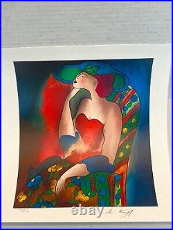 Linda Le Kinff Legende in Red Serigraph Hand Signed Limited Edition with COA