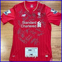 Liverpool F. C'Legends' Signed Limited Edition 20 ONLY Home Red Shirt 100% COA