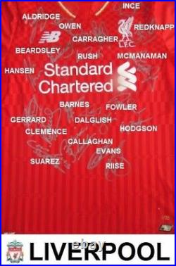 Liverpool F. C'Legends' Signed Limited Edition 20 ONLY Home Red Shirt 100% COA