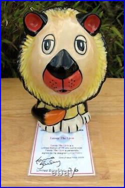 Lorna Bailey LENNY THE LION Limited Edition 26/75 March 2005 Certificate COA