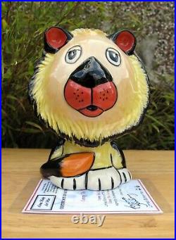 Lorna Bailey LENNY THE LION Limited Edition 26/75 March 2005 Certificate COA