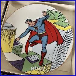 Lot 3 Vtg Ceramic Art Studios 1966Superman #1 Limited EdPlate No 59 Signed COA