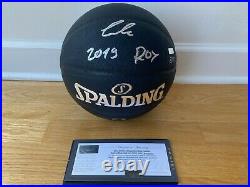 Luka Doncic Rookie of the Year Signed ROY Basketball Ball w Panini COA Limited