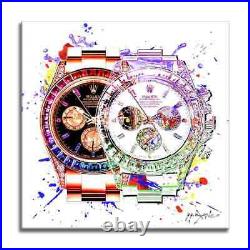 Luxury Watch First Time, Limited Edition Print on Canvas, Signed, COA