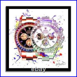 Luxury Watch First Time, Limited Edition Print on Canvas, Signed, COA