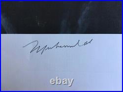MUHAMMAD ALI Autographed Signed Lithograph 24x48 Stephen Holland Limited COA