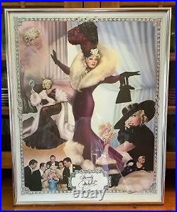 Mae West Signed 24x30 Limited Edition 1353 Lithograph COA