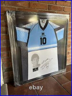 Maradona signed jersey framed with COA limited edition 577/3000