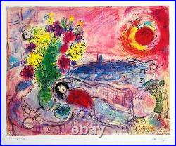 Marc. Chagall Lithograph COA Original Signed And Numbered A Hand Limited