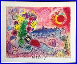 Marc. Chagall Lithograph COA Original Signed And Numbered A Hand Limited