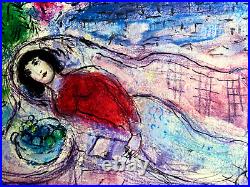 Marc. Chagall Lithograph COA Original Signed And Numbered A Hand Limited