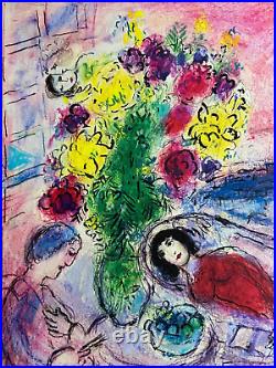 Marc. Chagall Lithograph COA Original Signed And Numbered A Hand Limited