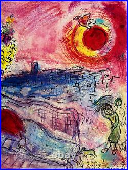 Marc. Chagall Lithograph COA Original Signed And Numbered A Hand Limited