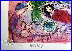 Marc. Chagall Lithograph COA Original Signed And Numbered A Hand Limited