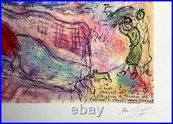 Marc. Chagall Lithograph COA Original Signed And Numbered A Hand Limited