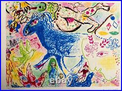 Marc Chagall Lithograph COA original signed numbered by hand limited