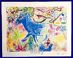 Marc Chagall Lithograph COA original signed numbered by hand limited