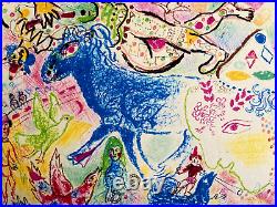 Marc Chagall Lithograph COA original signed numbered by hand limited