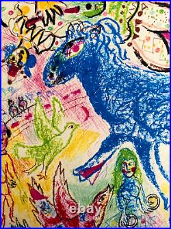 Marc Chagall Lithograph COA original signed numbered by hand limited