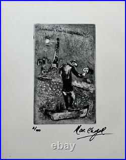 Marc Chagall, Original Print Hand Signed Litho with COA & Appraisal of $3,500/