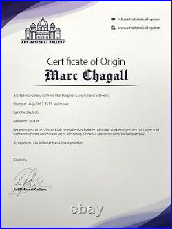 Marc Chagall, Original Print Hand Signed Litho with COA & Appraisal of $3,500/