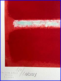 Mark Rothko Lithograph COA Original Signed Numbered Limited Hand Stamp