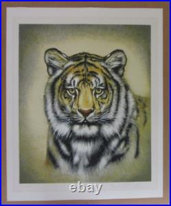 Martin Katon Siberian Tiger Limited Edition 129/250 Serigraph Signed COA 1977