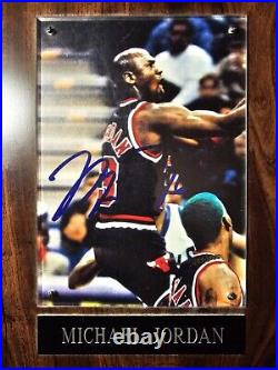 Michael Jordan Autographed Limited 1439/5000 Plaque COA Signed Auto Chicago Bull