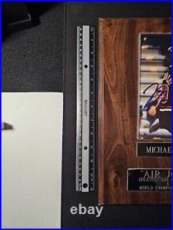 Michael Jordan Autographed Limited 1439/5000 Plaque COA Signed Auto Chicago Bull