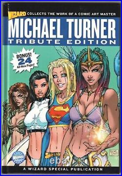 Michael Turner Tribute Edition Hardcover Signed Wizard Coa Ltd 99