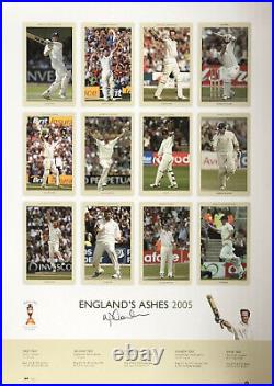 Michael Vaughan England's Ashes 2005 Hand Signed Limited Edition Photo COA