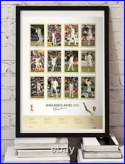 Michael Vaughan England's Ashes 2005 Hand Signed Limited Edition Photo COA