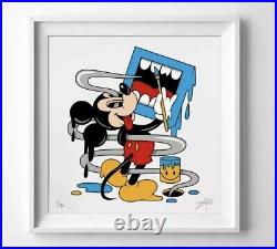 Mickey Mouf Limited Print By Greg Mike COA Signed & Numbered 38/ 90 24 x 24