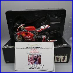 Minichamps 112 Troy Corser 1999 Signed Ducati 996 122991201 + Coa #3 Of Only 11