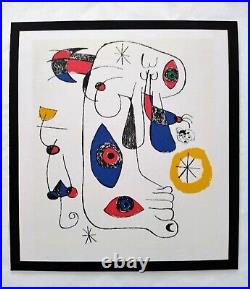 Miró 1972 LITHOGRAPH withCOA. #UniqueGift JOAN MIRO Surrealism Limited Ed RARE ART
