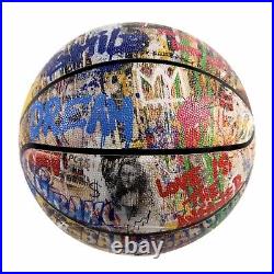 Mr Brainwash MBW Collage Hand Signed Limited Edition Basketball (CoA) New