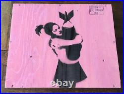 Mrs Banksy Charlie Brown Limited Edition Spray Print. With COA. With Crate