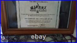 Muhammad Ali signed everlast speed bag limited edition #53 of 100 coa & picture