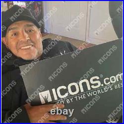 NEW UNIQUE ICONS Diego Maradona Argentina Auto Signed Limited Edition Book COA