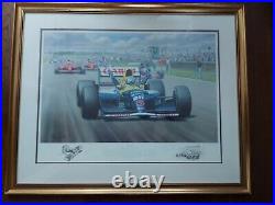NIGEL MANSELL signed'Victory' Williams Framed Print LIMITED EDITION #643 COA