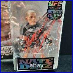 Nate Diaz Signed UFC Limited Round 5 Action Figure JSA COA 208/750 UFC MMA Toys