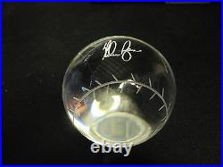 Nolan Ryan RARE Limited Edition Engraved Signed Leaded Crystal BBall 142/500 COA