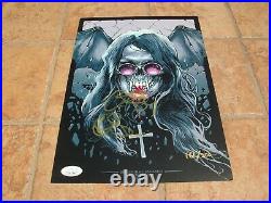 OZZY OSBOURNE SIGNED 8.25x11.5 LITHOGRAPH LIMITED EDITION TO 300 #161 JSA COA