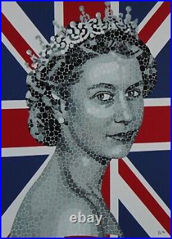 PAUL NORMANSELL Limited Edition Print Queen Elizabeth II'Happy & Glorious' +COA