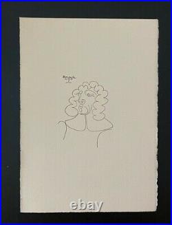 Pablo Picasso (After) Vintage Engraving Ltd Ed. Of 100 Plate Signed with COA