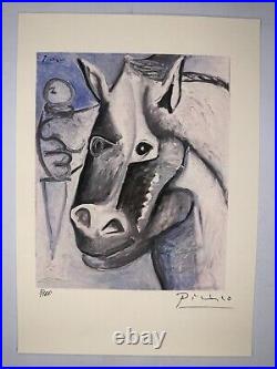 Pablo Picasso COA Original Vintage Art Print Limited Signed Lithograph Poster