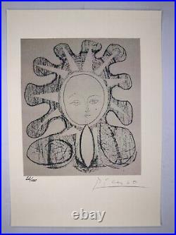 Pablo Picasso COA Original Vintage Art Print Limited Signed Lithograph Poster